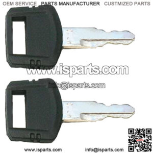 (2) Fits John Deere Keys Fits JD Key Heavy Equipment Starter Ignition Excavator