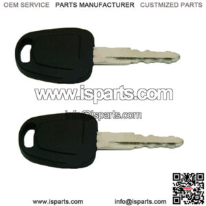 2 Keys fits Doosan fits Daewoo Fits Bobcat E80 F900 Excavator K1009605 D100