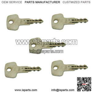 (5) Fuel Cap Lock Key Set 706 for Liebherr Heavy Equipment