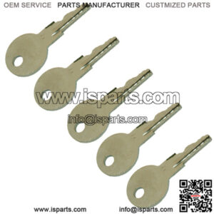 556 Pack of 5 Keys Fits Ford  Holland Skid Steer L180 LS125 LS160 LS180.