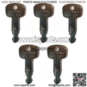 (5) Mini Excavator Skid Steer Heavy Equipment Ignition Keys 459A Fits Kubota