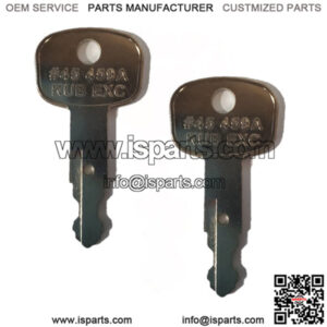 2 pcs 459A Ignition Key Fits Style M Series Construction Equipment
