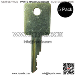 (5) Fits Case and Fits Bobcat Heavy Equipment Keys for Backhoe, Skid Steer Equip