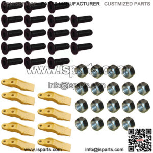 (9) Set Of 9- Bucket Uni-tooth Fits Caterpillar Fits CAT loaders 247 257 257B 26