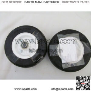 (2) OEM WALKER MOWER PARTS 5715-23 GREASABLE NO FLAT WHEEL ASSEMBLY 8X3.00-4