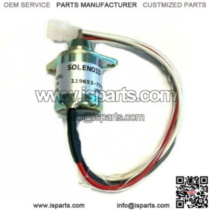 119653-77950 Fuel Shut Off Solenoid 3TNE84 3TNE88 4TNE84 3TNV70 3TNV76 4TNV84