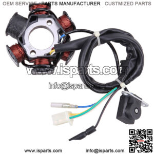 GY6 150cc 6 Pole 6 Coil Magneto Stator for Scooter Charging System ATVS Go Kart