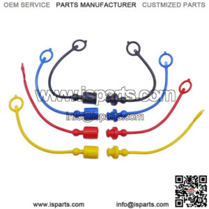 Hydraulic Coupler Dust Cap & Dust Plug Cover Set 1/4" for Kubota John Deere