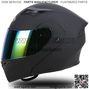 Full Face Modular Motorcycle Street Helmet With Dual Visor DOT Approved Flip-Up