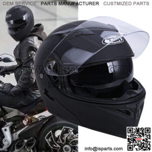 Motorcycle Dual Visor Flip-up Modular Full Face Helmets DOT Approved M L XL XXL