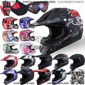Motorcycle Helmet Motocross Dirt Bike ATV UTV OffRoad / Goggles Gloves Mask DOT