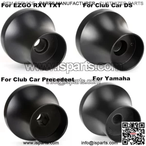 Golf Cart Steering Wheel Adapter for Yamaha EZGO Club Car Optional Black