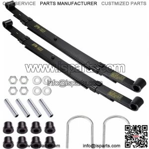 Golf Cart 4 Leaf Heavy Duty Rear Leaf Spring Kit fit Club Car Precedent 2004-up