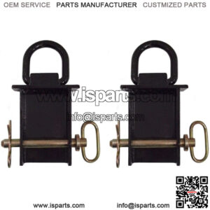 2 Removable Stake Pocket D-Rings for Flatbed & Utility Trailers with pockets