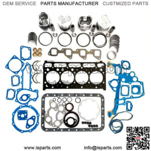 For Diesel Kubota V2203 Engine Overhaul Kit STD With Glow Plugs
