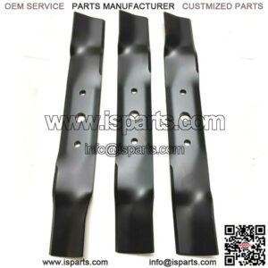 For John Deere Mower Blades 48" L120 L130 GX20250 91-108 330-619 Set of 3