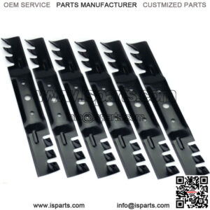 (6) Mulching Blades for John Deere 48" L120, L130, 2048, 2148 GX20250, GX20819