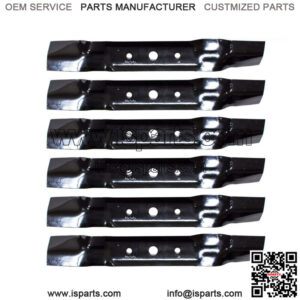 6PK Lawn Mower Blades for John Deere 48 Cut L120 L130 GX20250 GY20568