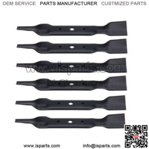 6 REPL JOHN DEERE MOWER BLADES 48 CUT L120 L130 GX20250 GY20568 91-108 330-619