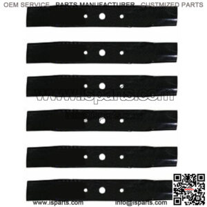 6 Mower Blades Fits John Deere 48 Cut L120 L130 GX20250 GY20568 91-108 330-619