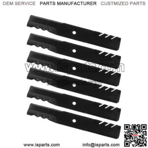 (6 pack)  Mulch Blades fits L120 & L130 John Deere Mower 48'' Deck - GX20250