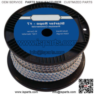 100' Solid Braid Starter Rope 146-076 for Diameter 7/32" Length 100'