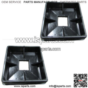 4" Square Rubber Bumper Plug End Cap Cover RV Camper Trailer 2 Pack