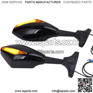 For Suzuki GSXR 600 750 1000 Hayabusa Motorcycle LED Turn Signals Side Mirrors A