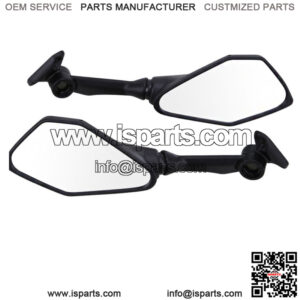 L&R ABS Rear View Side Mirrors Fit For Kawasaki Ninja ZX6R 300R EX300 2013-2017