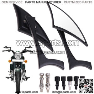 Motorcycle Black Blade Rear view Mirrors For Harley Cruiser Bobber Chopper DYNA