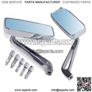 Motorcycle Chrome Mirrors For Harley Road King Sportster XL883 1200 Dyna Softail