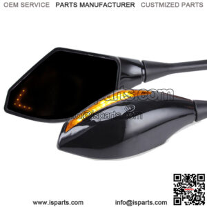 Motorcycle LED Turn Signal Rearview Mirrors For Suzuki GSXR600 GSXR750 GSXR1000
