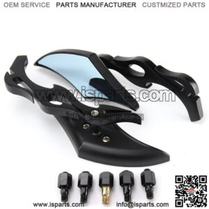 Motorcycle Reaview Side Mirrors For Harley Touring Sportster Softail Dyna 8~10mm