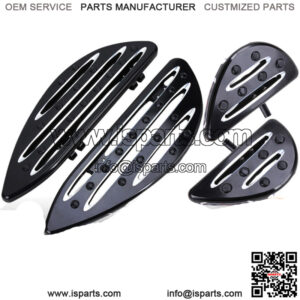 Front/Rear Passenger Floorboards Foot Pegs Pedal For Harley Touring Dyna Softail