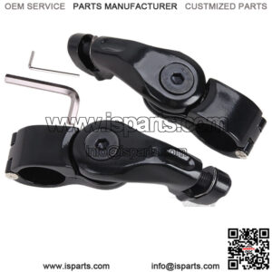 Highway Foot Pegs Clamp For Harley Road King Electra Street Glide 1-1/4" Bars