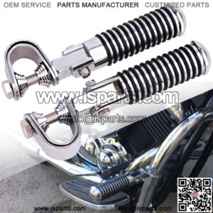 1"~1-1/4" Motorcycle Highway Crash Bar U-Clamp Foot Pegs Fit For Harley Touring