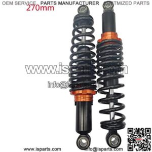270mm 10.63"-290mm 11.42" Motorcycle Rear Shock Absorber for Pit Dirt Bike Quad ATV Go Kart Buggy Honda Suzuki Yamaha Kawasaki Motorcycle (270mm)