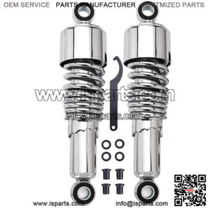 For Harley Touring Road King Street Glide Chrome 10.5" Rear Shocks Absorber Set