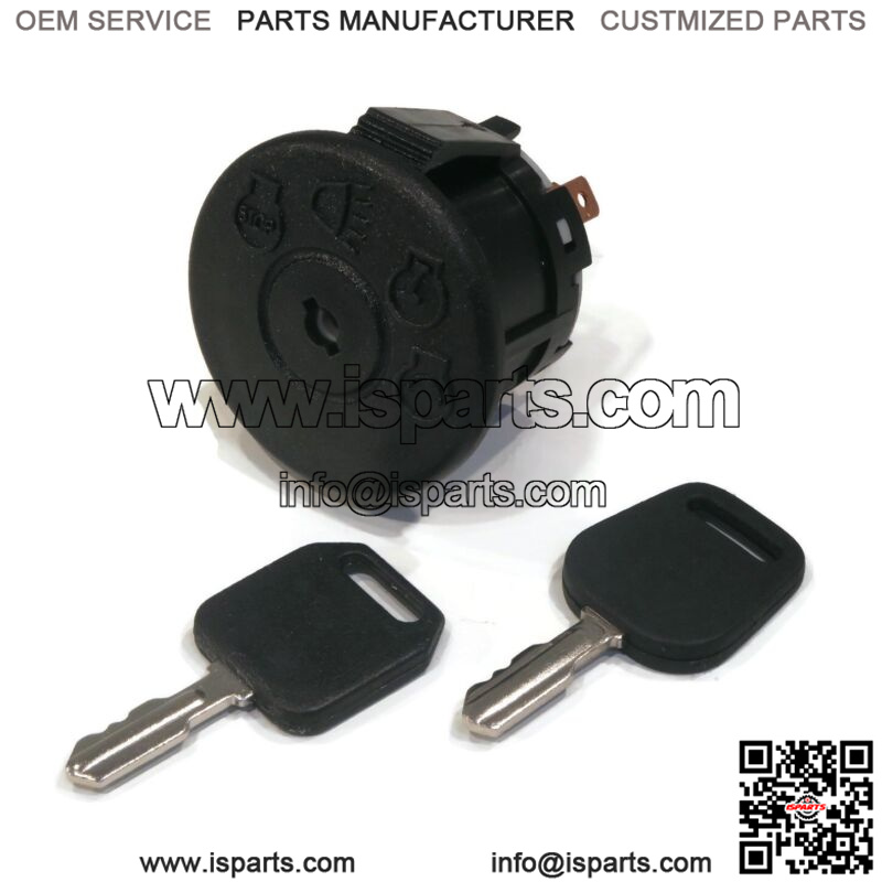 Ignition Switch w/ Keys for John Deere LY18, 155C, E110-E180, L100-L130 Lawn