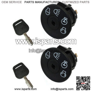 Ignition Switch w/ Key 2PK Fits John Deere Lawn Mower Tractor L120 L130 LY18 G11