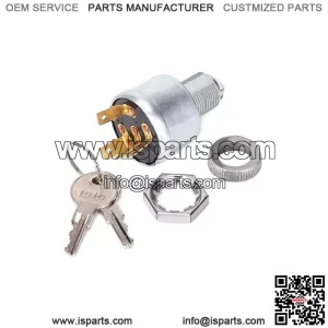 Golf Cart Ignition Switch for EZGO, 3-Way 4-Terminal W/ 2 Standard Keys 33639G01