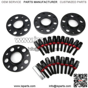 Suitable for BMW wheel hub flange 5x120 72.56mm 15mm/20mm 4 pcs with M14*1.25 screws