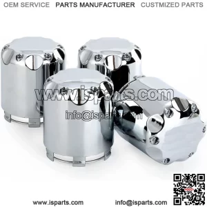 Golf Cart Chrome Wheel Center Caps Dust Cover for Yamaha EZGO Club Car& Other