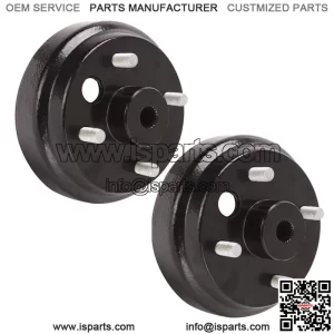 Golf Cart Rear Wheel Brake Drum for EZGO TXT PDS Electric 82-up 19186G1P, 2-Pack