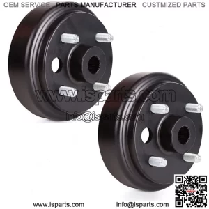 Golf Cart Brake Drum for EZGO 4 Cycle Gas Cart 21807-G1, Large Hole  (2 Packs)
