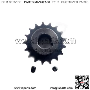 Sprocket Steel #35 Type B 17T 5/8" bore, 3/16" keyway, 5/16-18 set screw