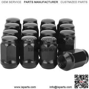 Golf Cart Wheel Lug Nuts for EZGO Club Car 16Pcs Black Standard Threads
