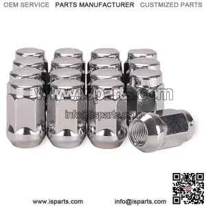 Golf Cart Wheel Lug Nuts for EZGO & Club Car, 1/2"-20 Size, 16 Pack,Chrome