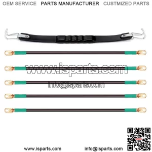 Golf Cart Battery Cables & Battery Lifting Strap for Club Car DS & Yamaha G2 G9