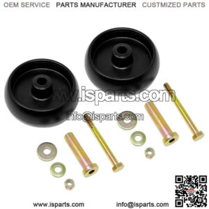 (2) Lawn Mower Plastic Wheels For John Deere G100 L100 L105 L107 L110 L120 L130